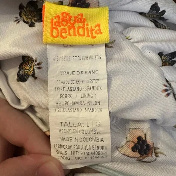 Agua Bendita Becca Varenna Reversible One Piece Swimsuit Large - Picture 11 of 11